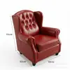Sofá de sala de charutos estilo americano bar de uísque, conjunto de mesa e cadeiras de café estilo Western vintage, cadeira de tigre para uma pessoa