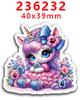 Parche de resina acrílica con lazo, adorables pegatinas decorativas para refrigerador, PR235764, 2023