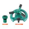 Aspersor de plástico transfronterizo, riego ajustable para jardín, aspersor de césped de Amazon con rotación de 360 grados.