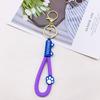 Cuerda de Cuero de PVC Neutro Lindo Llavero Accesorios Colgante para Bolso Accesorios Llavero Baratijas Venta al por Mayor Llavero
