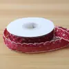 Cinta de Gasa de Poliéster Ondulada de 2.5cm Copo de Nieve Cinta para Empaque de Flores Frescas Ramo Cinta para Hornear Pasteles Accesorios para el Cabello Hechos a Mano de Alta Calidad
