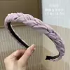 Diadema con Diseño de Corona Alta para Hacer que el Rostro Parezca Más Pequeño, Lujo Ligero, Antideslizante, Tejido, Patrón de Cuadros y Lunares, Sensación de Alta Gama para Adultos y Mujeres Jóvenes