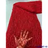 Vestido Francês Lantejoulas Bordado Bolha Vestido de Casamento Tecido Renda Lantejoulas de Noiva Tecido Renda
