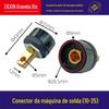 [Item nº. 00092] Conector de máquina de solda 10-25 Placa traseira 38 Longo 315 Acessórios para máquina de solda 400 Todos os plugues de cobre