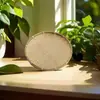 Cesta de bambu à prova de insetos com tampa de tela, peneira para uso doméstico, secagem de alimentos, cesta de armazenamento à prova de moscas, cesta de bambu com tela para pães cozidos no vapor