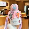 Judy Zootopia Vaso de Agua Estudiante Aspecto Genial Barriga Grande Termo 316 Portátil Doble Uso Hervidor de Agua con Pajilla