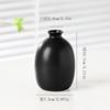 Fábrica de dispositivos de flores atacado direto preto vaso cerâmica atacado plugue dispositivo de flores secas pequeno vaso barraca suprimento