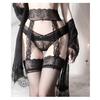 Meias de seda divertidas Tentação Crotch Aberta Longo Preto Rasgável Flertando Uma peça Sexy Underwear Ultra-fino Meias de Seda