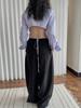 Nova Camisa Listrada Vazada Estilo Coreano Estilo Designer Primavera e Verão Silhueta Top Sexy Emagrecedor para Mulheres