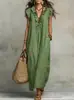 Sitios Web Independientes Europeos y Americanos Amazon Aliexpress Vestido Largo de Verano y Primavera 2026 con Mangas Acampanadas Estilo Bohemio