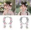 2025 Diadema Hanfu para Niños Nuevos de Jardín de Infancia Estilo Antiguo Diadema Trenzada con Borla Estilo Niña