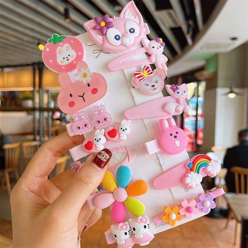 6#玫紫猫咪14件套