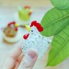 Decoraciones de Vidrio Creativas de Pollo Cucú para Escritorio Sala de Estar Escritorio Hogar Lindo Estilo Pollo Decoraciones de Vidrio