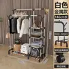 Secador de ropa de pie para secar edredones, tendedero móvil de doble barra, perchero móvil para balcón exterior, venta al por mayor