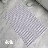Alfombrilla antideslizante para baño, cuarto de ducha, inodoro, tapete hueco para pies que drena el agua, anticaída transfronteriza, alfombrilla de suelo cortable y plegable