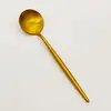 Cuchara de mesa portuguesa de acero inoxidable Cuchara para comer en casa Cuchara multiusos para restaurante Cuchara para postre y pastel Cuchara de cabeza redonda