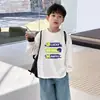 Nueva Camiseta de Manga Larga para Niños 2026 para Primavera y Otoño, Camiseta Base 100% Algodón para Niños, Nuevo Top para Niños Pequeños