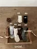 EM285 Calcetines Nuevos de Otoño para Niños Etiqueta de Tela para Bebé Lazo Pequeño Algodón Peinado Calcetines Cortos Estilo Princesa Calcetines de Moda