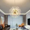 Mesa de Comedor Moderna Sencilla Diente de León Lámpara de Lujo Ligero Iluminación Restaurante de Celebridades de Internet Lámpara de Cristal Luciérnaga Candelabro de Comedor
