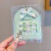Pegatinas para Uñas Kuromi Dibujos Animados Exquisitas Pegatinas para Uñas Dulces y Lindas No Tóxicas e Inodoras Removibles para Niños Uñas Portátiles
