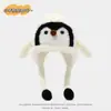 Súper Lindo Dibujo Animado Sombrero Cálido para Niños y Niñas, Estudiantes y Niños, Sombrero Grueso de Pingüino para Protección de Orejas en Otoño e Invierno, Sombrero Cálido y Lindo para Niños