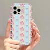 Patrón Floral Pequeño de Pantalla Completa Adecuado para Funda de Teléfono con Airbag iPhone 17 16Pro Pareja 14 Apple Anti-Caída 13/15 Fábrica