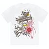 Scott Travis Scott nome conjunto hambúrguer batatas fritas rap hip hop estilo hip hop europeu e americano marca de moda T-shirt