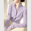Otoño Temprano 2026 Nueva Moda Coreana Elegante y Juvenil Suéter de Punto Grueso Versátil Adelgazante Abrigo Grueso Suéter para Mujer