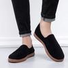 26 Modelos Nuevos de Primavera y Otoño de Zapatos Cómodos y Versátiles para Hombres de Mediana Edad y Mayores, Suela Suave, Antideslizantes, Ligeros, Slip-On, Zapatos Casuales para Hombre