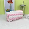 Ins Estojo de Lápis Estudante Cream Puff Grade de Bolhas Nicho Grande Capacidade Macio fufu Bolsa de Cosméticos Armazenamento