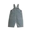 Gl-Kids Estilo Coreano Otoño Nuevo Peto de Mezclilla con Abertura Lateral para Niños Unisex Holgado Versátil Pantalones de Pierna Ancha