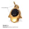 Calientes nuevos accesorios de joyería diy pequeña libélula oso incrustado circón acero inoxidable chapado oro 18K colgante collar mujeres