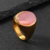Anillos de Piedras Preciosas de Venta Caliente Transfronteriza de Comercio Exterior Europeo y Americano Anillos de Diamantes de Alta Gama de Lujo Ligero Anillos Retro Joyería de Acero Inoxidable