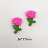 Mini rosa de simulación creativo DIY carcasa de teléfono móvil cuerda para el pelo pasador parche para taza de agua accesorios de resina pegamento cremoso