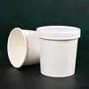 Tazón Desechable de Papel Kraft para Fideos, Sopa, Gachas, Fideos, Para Llevar, Tazón de Sopa con Logo Impreso Personalizado