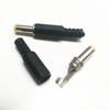 Suministro directo de fábrica, cabezal de CC soldado, enchufe de CC, conector de CC de 5,5 x 2,5 mm, 14 mm, diapasón, boca amarilla