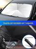Guarda-chuva para para-brisa de carro, Tecido com Proteção Solar e Isolamento Térmico, Cortina de Guarda-sol para Carro Estilo Guarda-chuva, Pode Ser Impresso com Logo, Guarda-sol Publicitário, Retrátil, Bloqueio Total