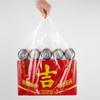 Bolsa de plástico transparente blanca para alimentos, bolsa desechable portátil tipo chaleco, bolsa tipo chaleco, bolsa para llevar, bolsa práctica.