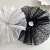 Super Hada Malla Blanca Encaje Lazo para el Cabello Cuerda para el Cabello Femenino Gama Alta Primavera Nuevo Lunares Flor Accesorios para el Cabello