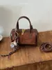 Bolso tipo almohada de alta costura, elegante, con bloques de color, nueva colección otoño 2026, estampado de leopardo, bolso de hombro y cruzado para el día a día, bolso de mano de lujo ligero