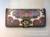 Nueva cartera de impresión hecha a mano escénica para estudiante mujer graffiti retro estilo étnico PU