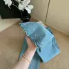 Jeans Rectos Bordados Florales Azules para Mujer, Nuevo Estilo Primavera/Verano 2026, Pantalones Acampanados de Nueve Puntos Adelgazantes para Cuerpo en Forma de Pera