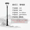Luminária de jardim LED externa, iluminação minimalista moderna, luz de paisagismo para parques, áreas cênicas, vilas Luminária de rua de 3m movida a energia solar de 7 caracteres