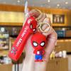 Llavero de Spiderman de dibujos animados de PVC, Capitán América, Iron Man, Vengadores, muñeco de mano, mochila escolar, colgante