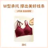 Ropa interior sin costuras para mujer para bustos pequeños, Push-up, Levantamiento, Soporte, Anti-caída, Copas semi-fijas, Sin varillas, Control lateral del busto, Sujetador deportivo