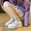 Zapatos de estilo coreano para mujer, zapatillas deportivas para correr, informales, con suela gruesa y aumento de altura, primavera 2025, Y9952
