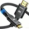 Cable Adaptador Mini HDMI a HDMI Versión HDMI 2.1 8K para Laptops, Tablets y Cámaras