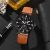 2025 Nuevo Negocio Transfronterizo Decorativo Hombres Falso Doble Ojo Negocio Reloj de Cuarzo Personalizado Pulsera Tejida Set