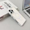 Funda Protectora Dos en Uno de TPU+TPE Transparente Cristalina Magnética Fuerte Transparente Cristalina Adecuada para Iphone1615Promax Funda Dura