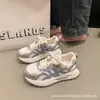 Zapatos de Entrenamiento Alemanes Transpirables Modernos de Suela Gruesa 2026 Primavera/Verano Nuevos Aumentadores de Altura Retro Casual Versátiles con Cordones Estilo Deportivo para Mujer